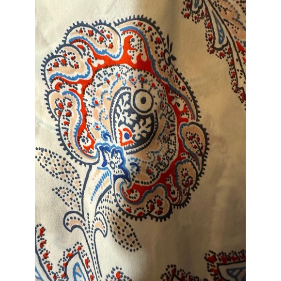 Abercrombie Fitch Red Paisley Peplum Boho Sleeveless - Picture 6 of 8